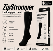 ZipStromper støttestrømper med lynlås